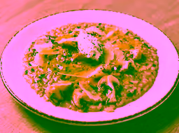 Risotto with porcini cream