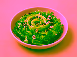 Black lentil salad