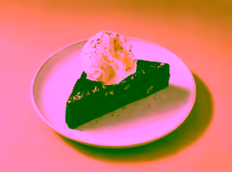 Brownie with ice cream