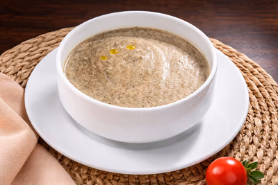 Mushroom Cream Soup with Truffle Oil