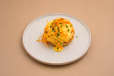 American Fan Cake With Salmon