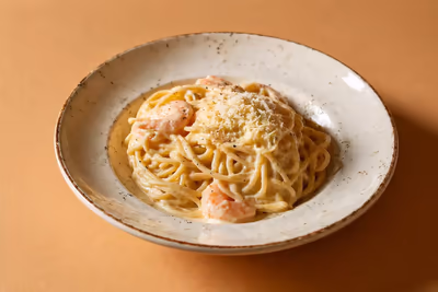 Pasta with shrimp