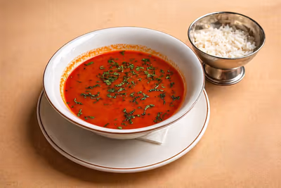 Tomyam with salmon
