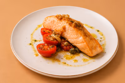 Norwegian salmon steak