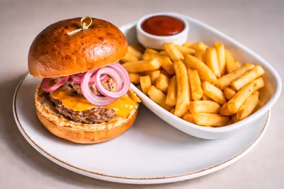 Burger with beef