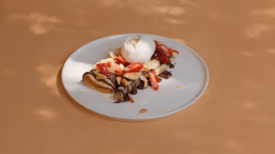 Crepe with chocolate/banana